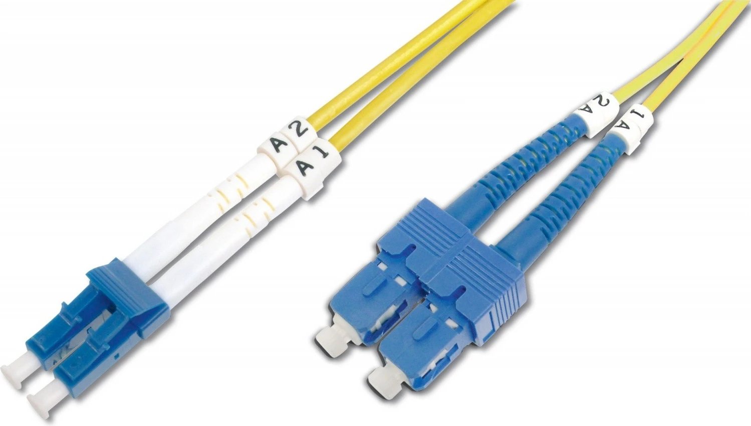 Kabllo optike Digitus DK-2932-01, patch cord LC/SC, single-mode, duplex, 1m, verdhë Kabllo optike Digitus DK-2932-01, patch cord LC/SC, single-mode, duplex, 1m, verdhë