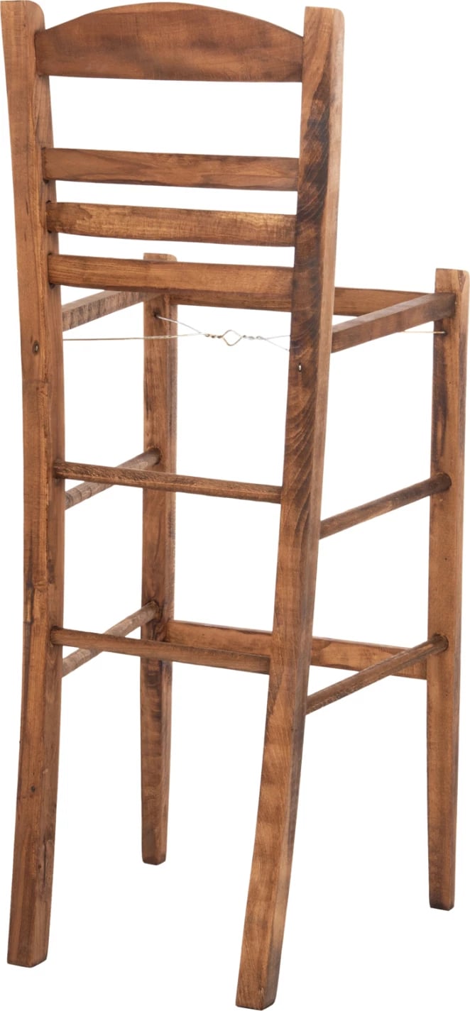 Karrige për bar GADIEL, dru ahu, ngjyrë arre, FH5587.01, 40.5x39x104.5H cm, vetëm korniza