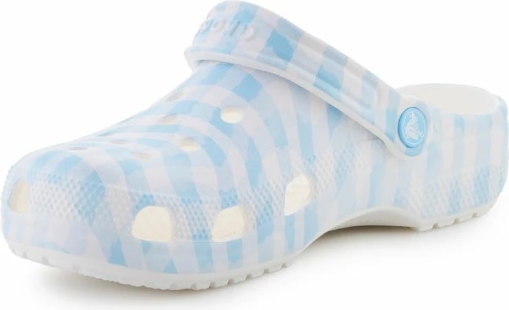Këpucë Crocs për femra, të bardha e kaltër