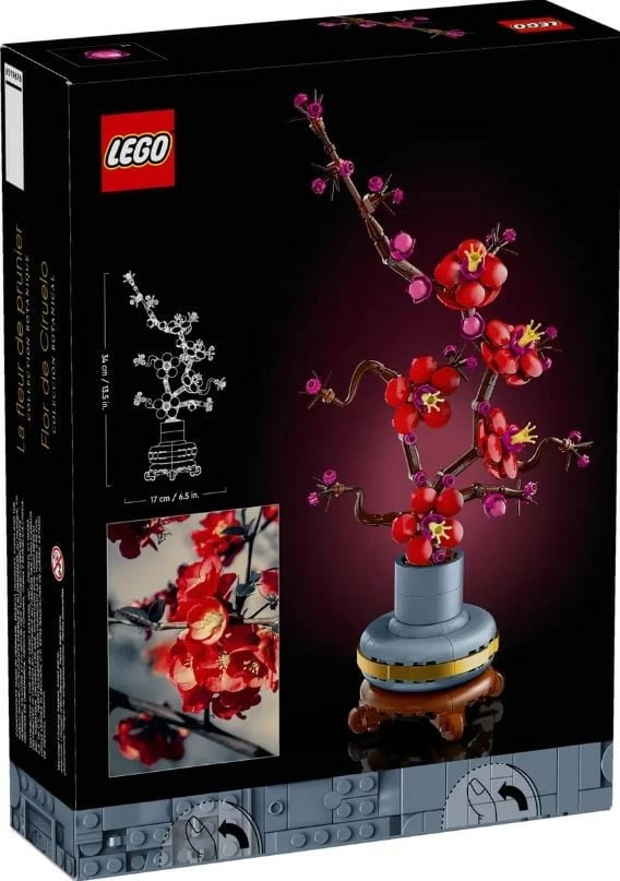 Set ndërtimi LEGO Icons 10369 Plum Blossom, 327 pjesë, dekor për shtëpi/zyrë