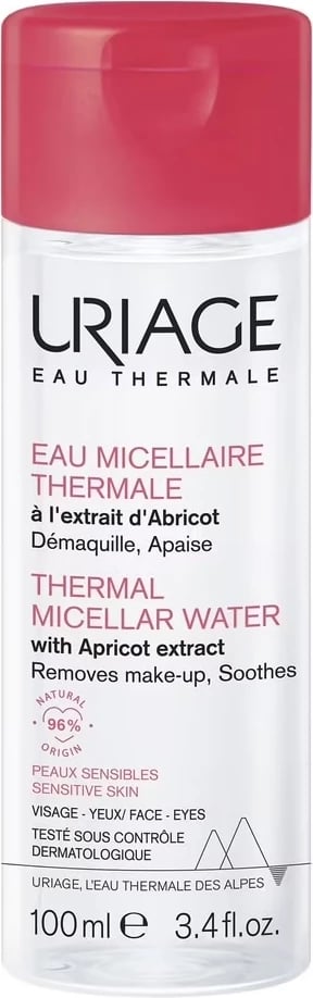 Ujë micelar URIAGE Thermal Micellar Water me ekstrakt kajsie për femra 100ml