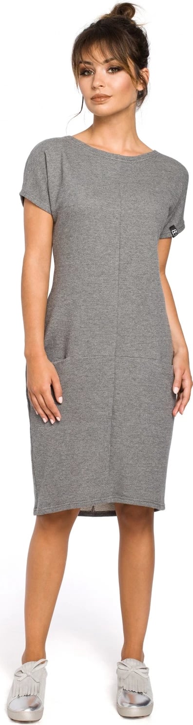 Fustan për femra BeWear 104223, i hirtë