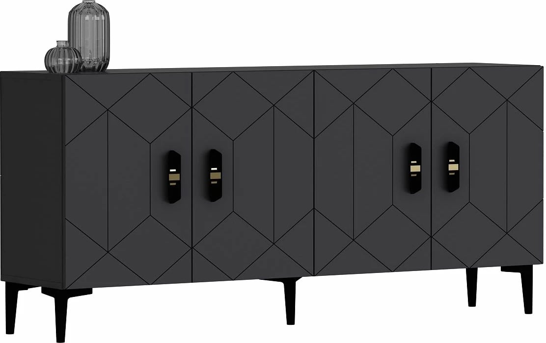 Konsol Skye Decor, ngjyrë antracit, Cross KB150