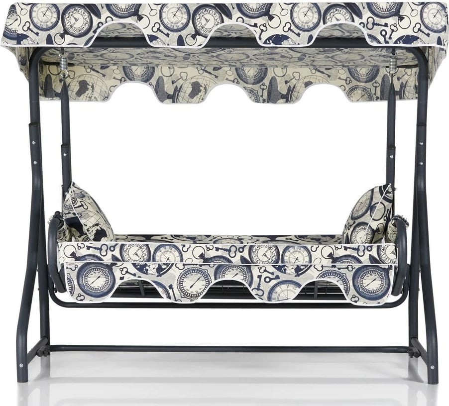 Karrige lëkundëse treshe për kopsht, Olea 5, shumëngjyrëshe