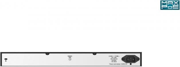 Switch D-Link DGS-1026MP 26 porta Gigabit PoE+ 370W, 2 uplink combo