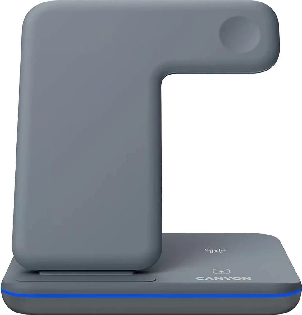 Karikues wireless Canyon WS-303 3n1 15W LED, ngjyrë hiri