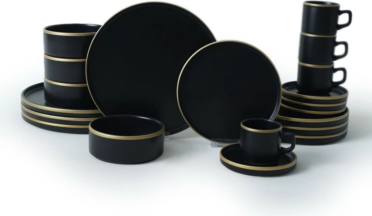 Set darke 20 pjesësh Hermia Concept, X00018939, ngjyrë e zezë mat Set darke 20 pjesësh Hermia Concept, X00018939, ngjyrë e zezë mat