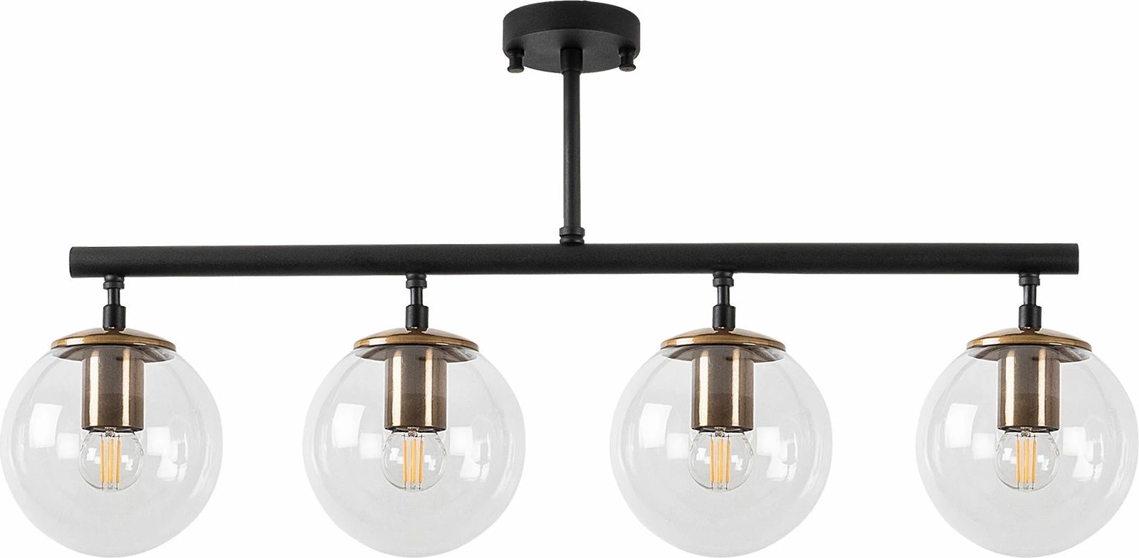 Llambë tavani Opviq Fazli - 10431, ngjyrë e zezë dhe antike, 4 copa