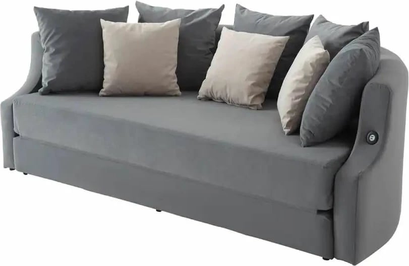 Divan-krevat 3 vendësh, Atelier del Sofa, ngjyrë antracit