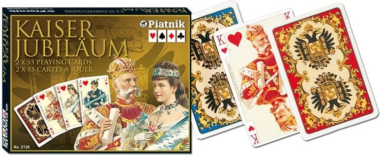 Letra loje Piatnik Imperial Kaiser, 2 kuverta, 55 letra secila, në kuti elegante