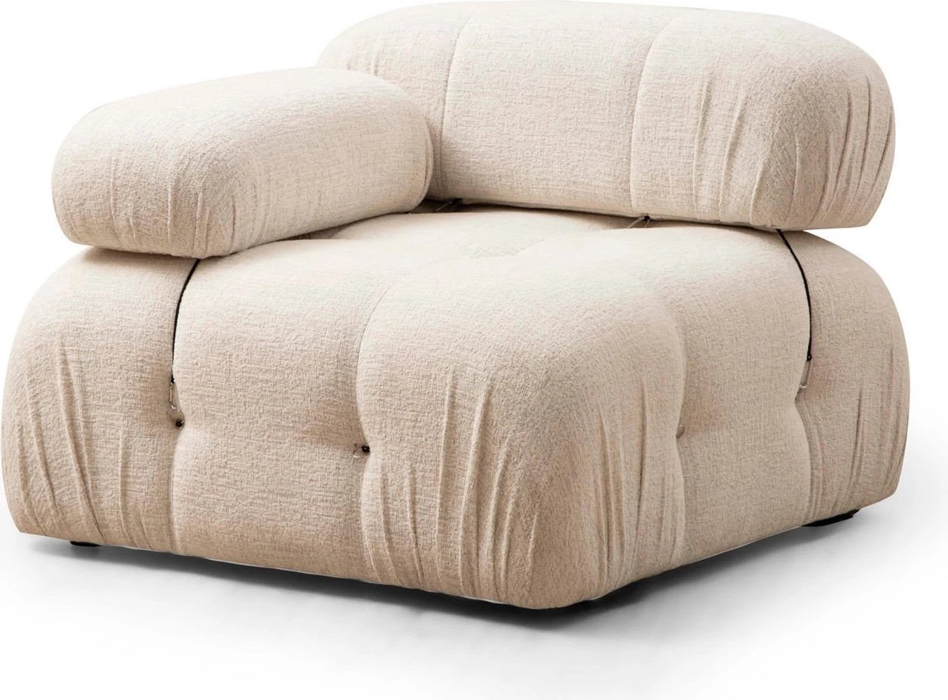 Karrige një vendëshe Bubble L1, krem bouclette