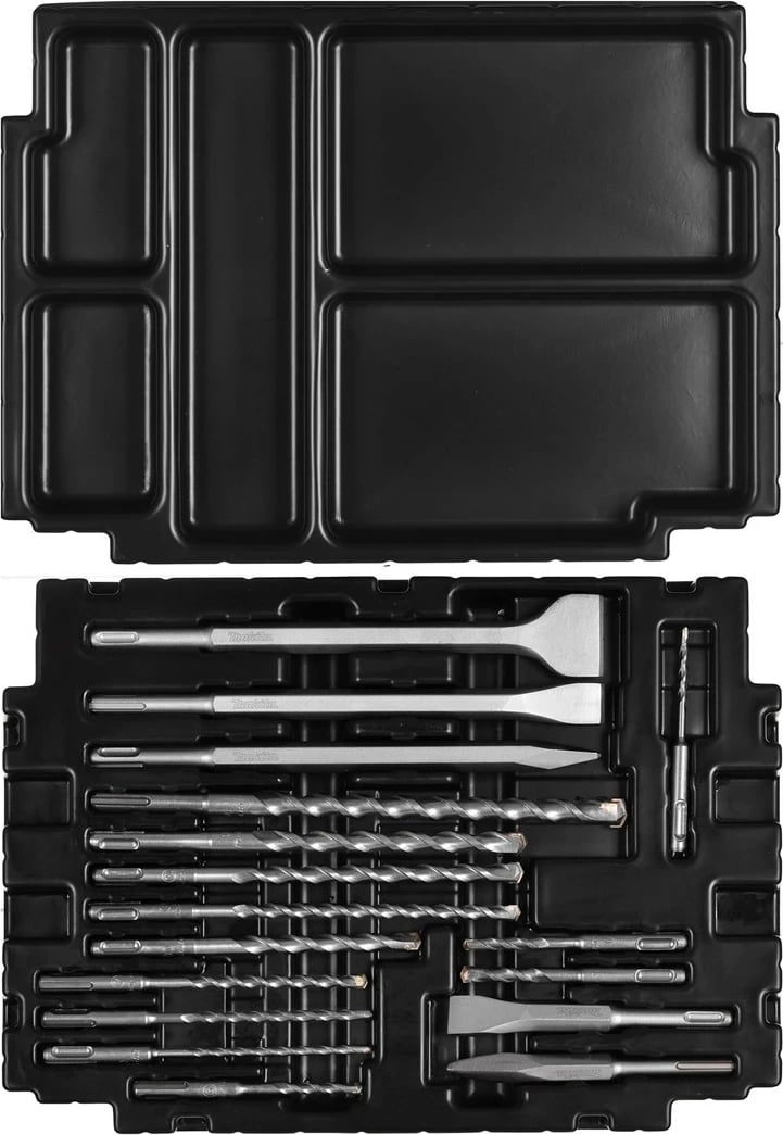 Set daltash dhe spiralesh MAKITA B-53877, 17 copë, Makpac