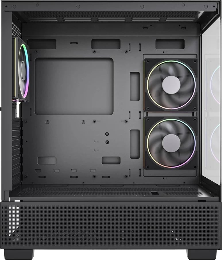 Kasë gaming Gembird Fornax X550, ATX, 2x USB 3.2, 1x USB Type-C, e zezë