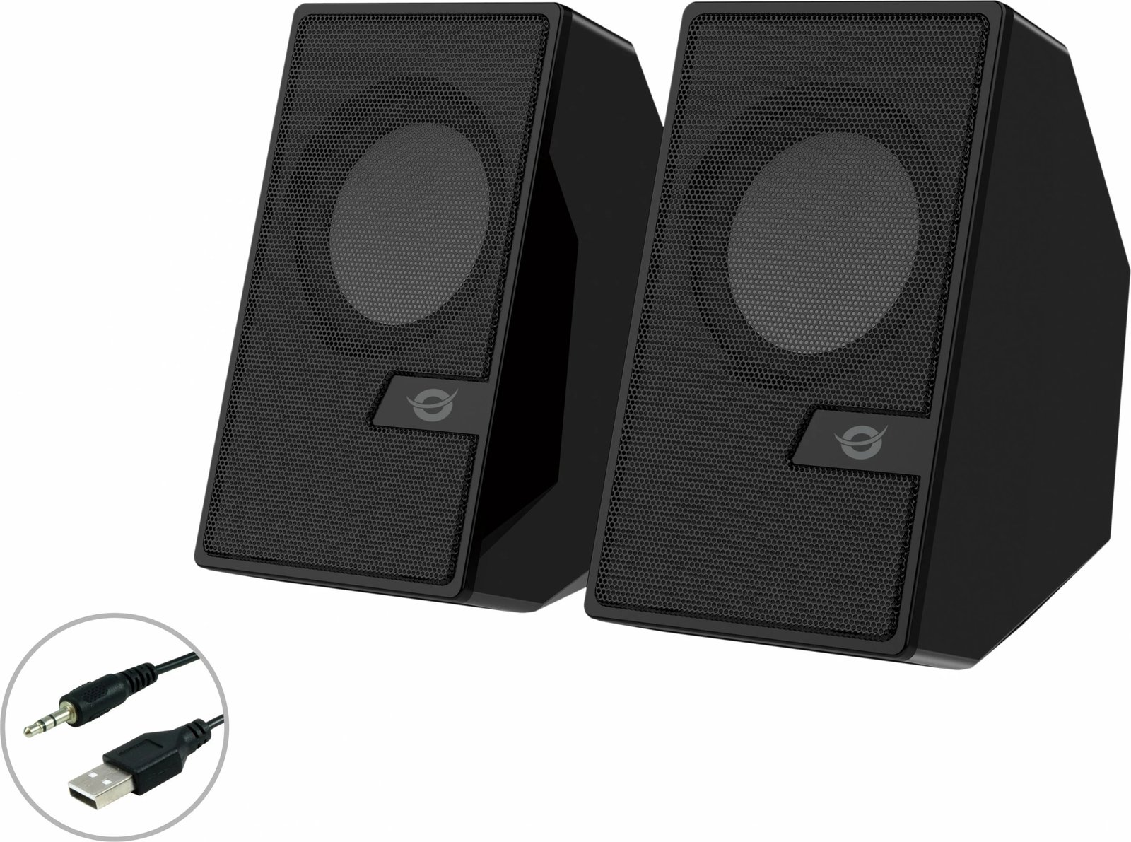 Altoparlantë Conceptronic 2.0 Bluetooth, 6W, me telekomandë, të zi