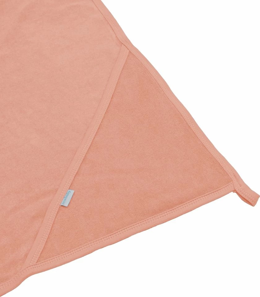 peshqir bebe me kapuç NEW BABY Comfortably 100x100 cm, 100% pambuk, 2 shtresa, rozë