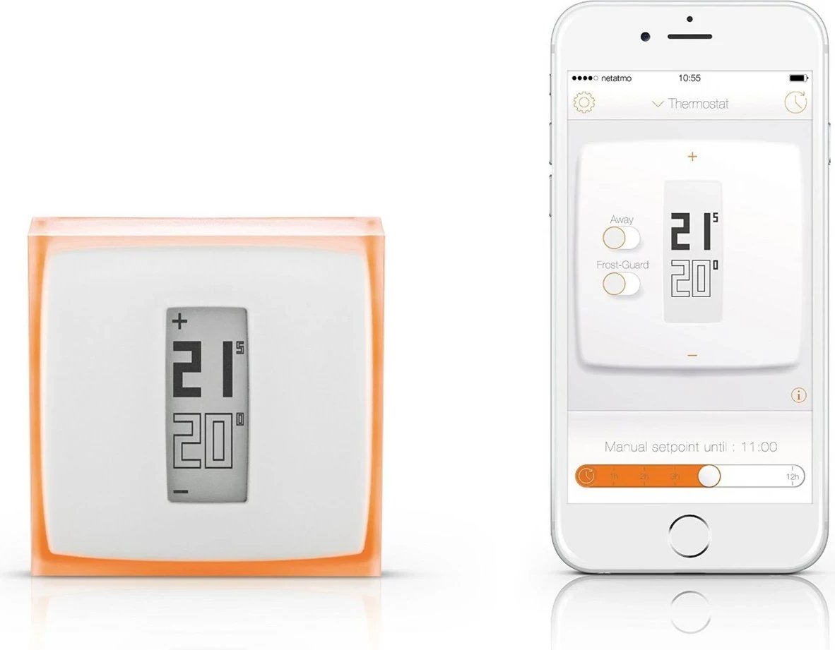 Termostat i mençur NETATMO NTH01-EN-EU, i bardhë