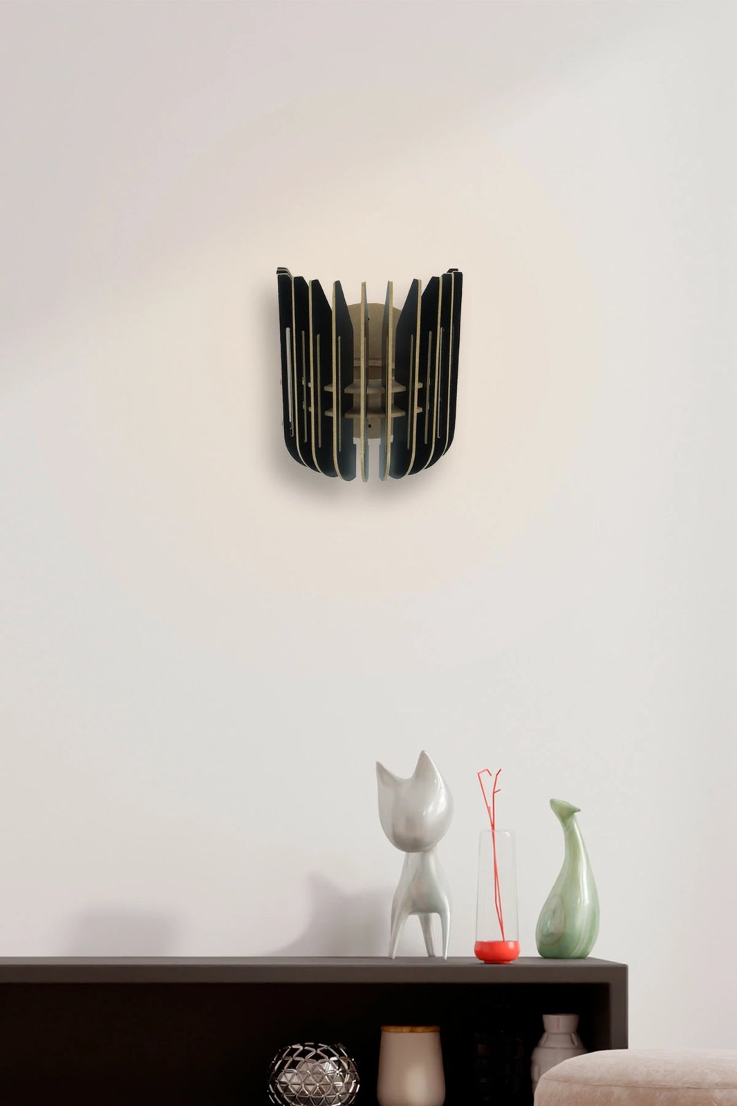 Llambë muri Opviq, 210-LS, e zezë