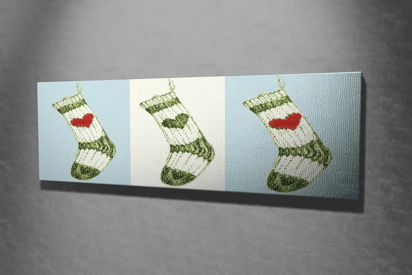 Pikturë dekorative në kanavacë, shumëngjyrëshe, Wallity, PC139, 30x80cm