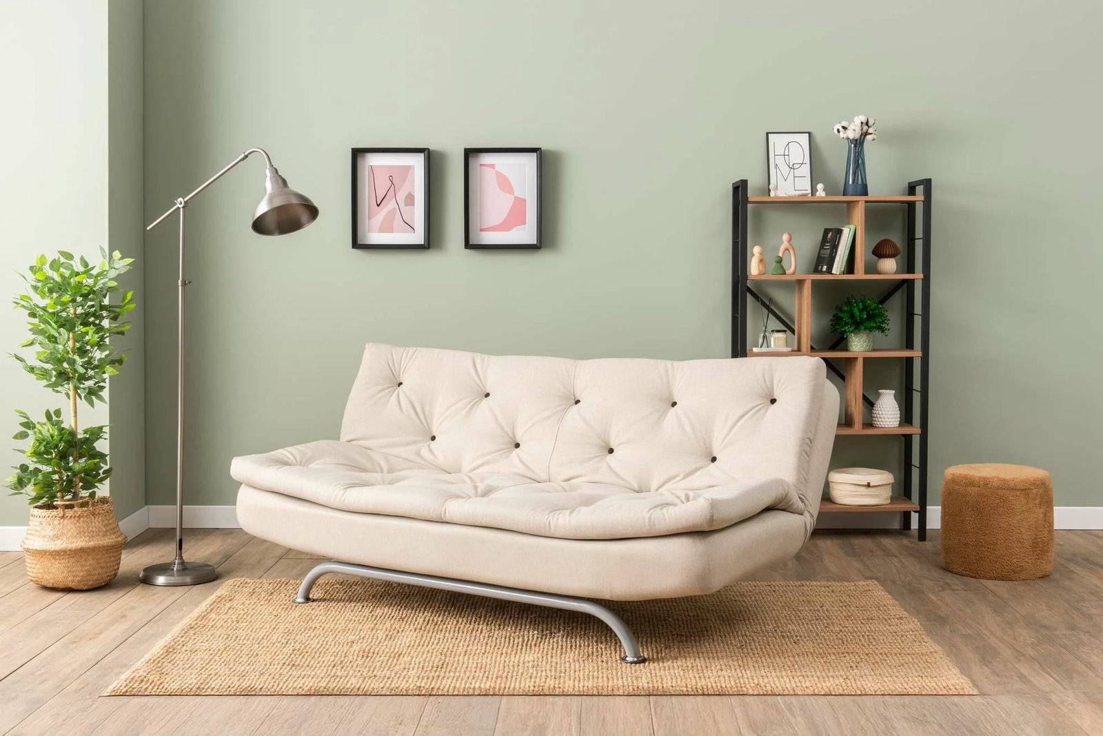 Divan-krevat treshe, Atelier del Sofa, Rivo, bezhë