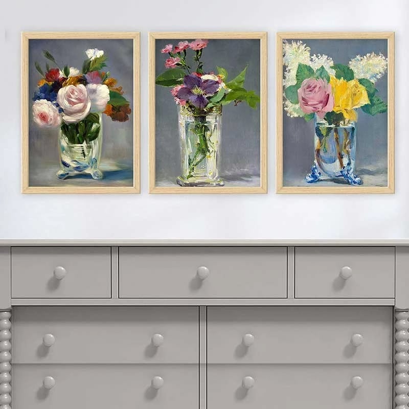 Pikturë dekorative me kornizë (3 copë), Wallity, 3NTC_UN7124565_3545