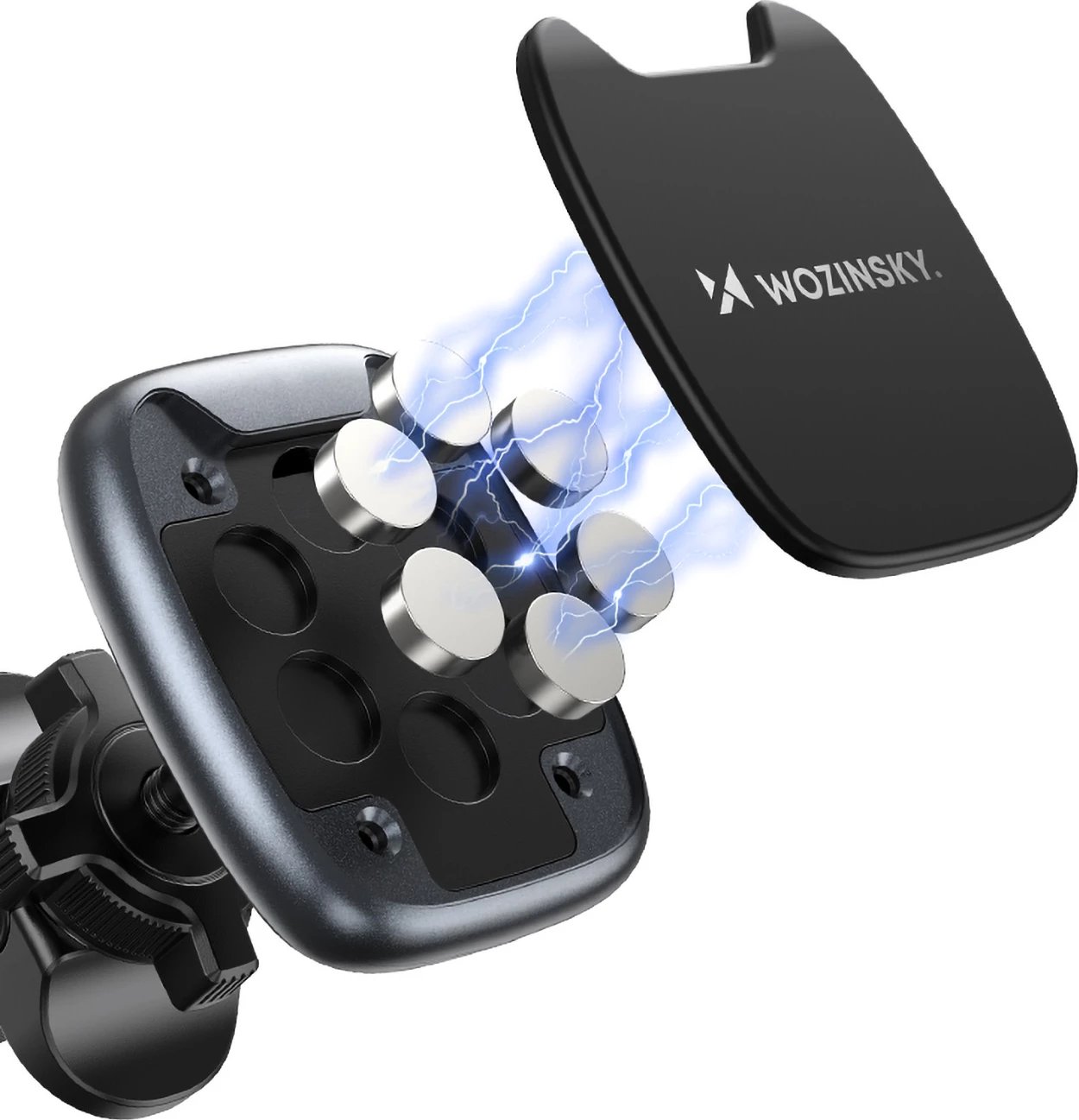 Mbështjellës magnetik për makinë Wozinsky WUMTK, për grilë ajri, i zi