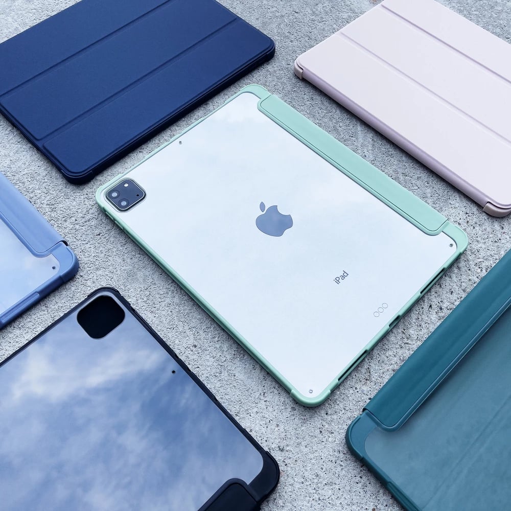 Mbështjellës tablet Hurtel për iPad Air 10.9" 2020/2022, me qëndrim, i gjelbër