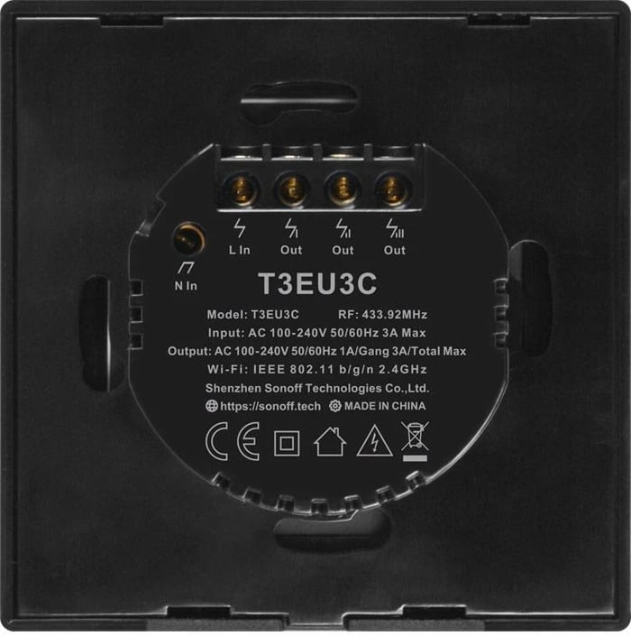 Ndërprerës SONOFF T3EU3C