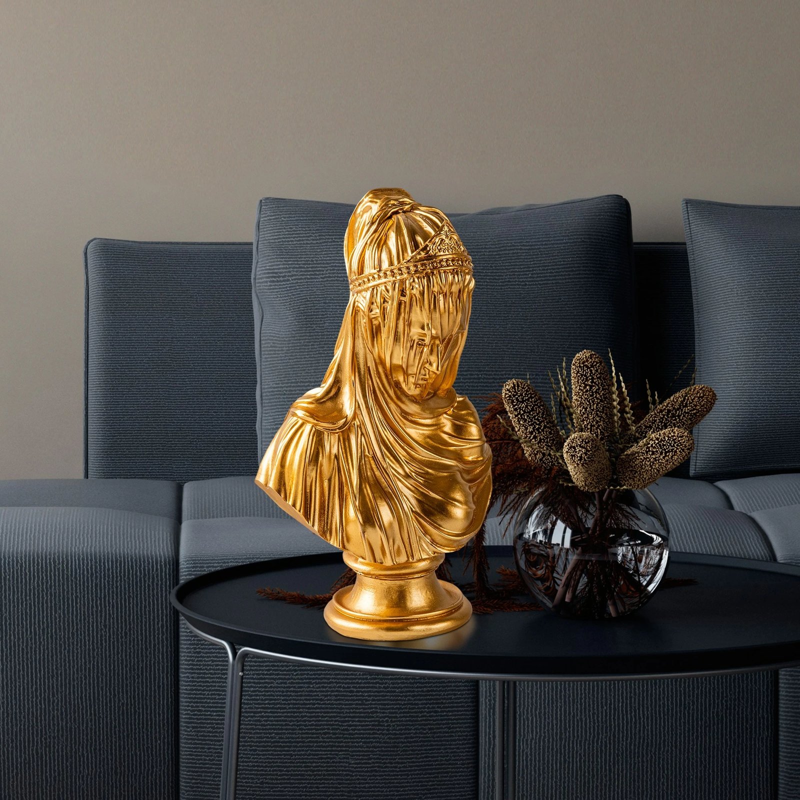 Objekt dekorativ Aberto Design, Yak-038, ngjyrë ari