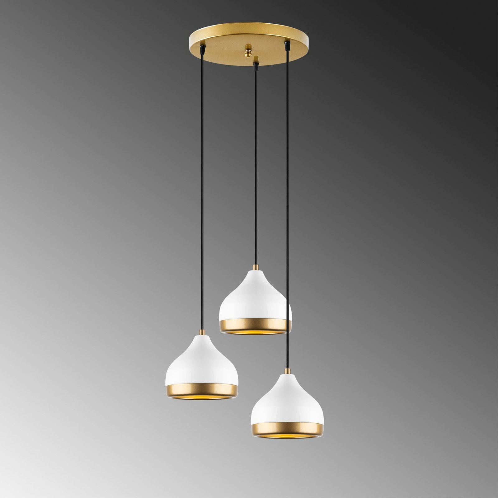 Llambë tavani Opviq, Yildo - M-6875, metalike, e bardhë