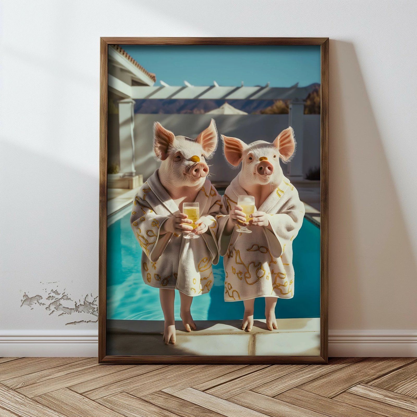 Pikturë dekorative me kornizë, MDF, shumëngjyrëshe, Wallity, GE111-L