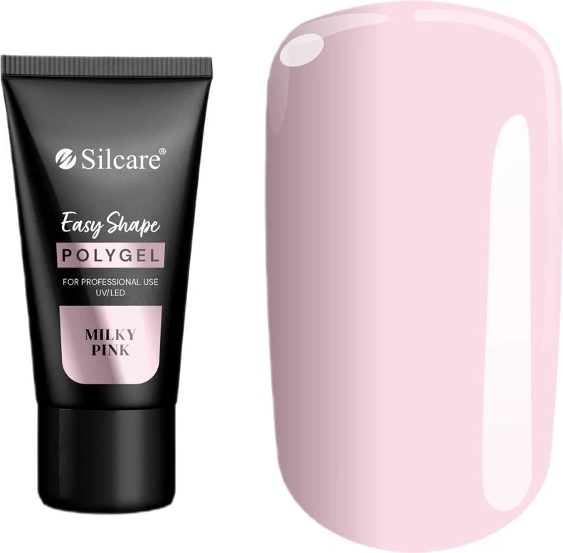 Polygel për thonj Silcare Easy Shape për femra Milky Pink 30g