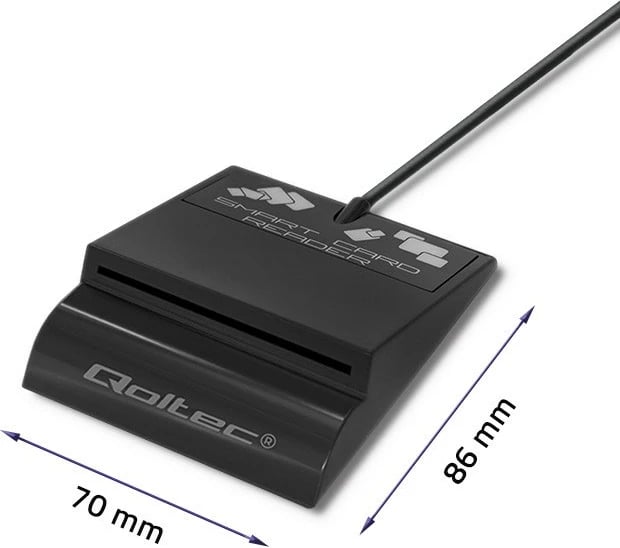 Lexues i kartave Qoltec 50636 Intelligent, USB Type-C