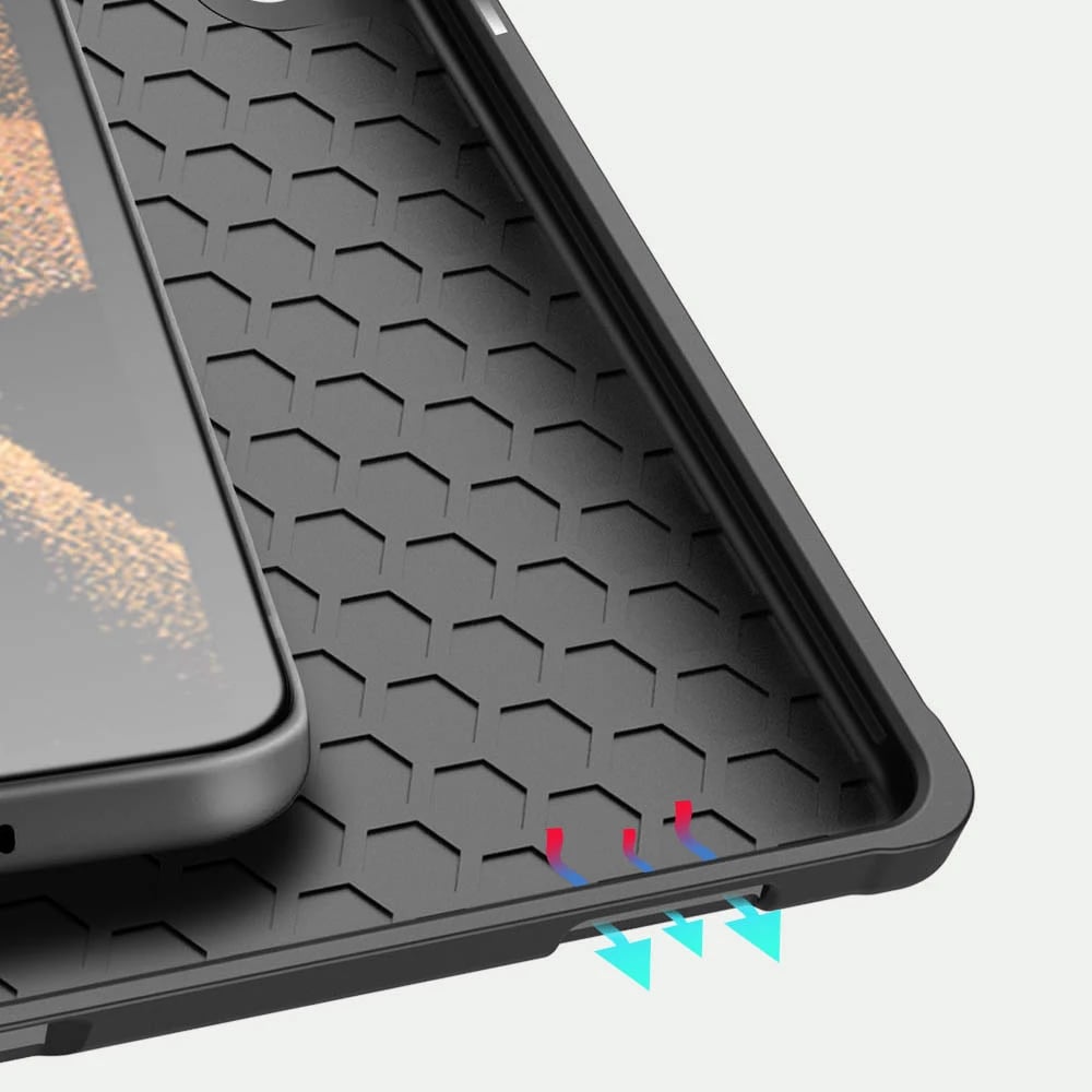 Mbështjellës tabletë Dux Ducis Domo, me Smart Sleep, me qëndrim/stand, për Samsung Galaxy Tab S8 Ultra/Tab S9 Ultra (SM-X900/SM-X906), me mbajtës stylus, ngjyrë e zezë