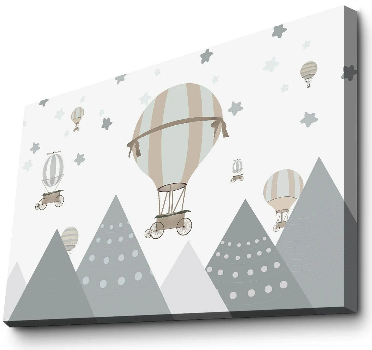 Pikturë dekorative në kanavacë, Wallity, 4570COC-010, gri dhe e bardhë, 45x70cm