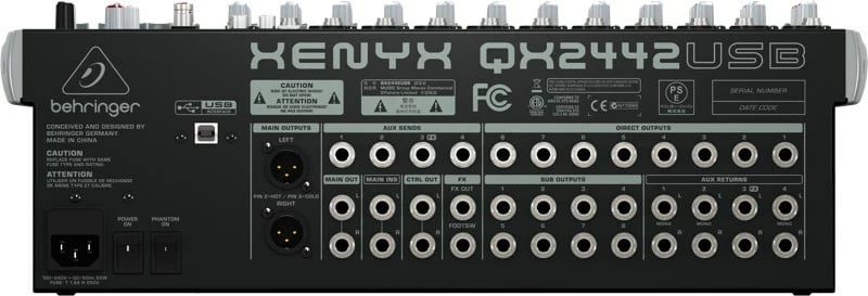 Mikser Behringer QX2442USB, 24 kanale