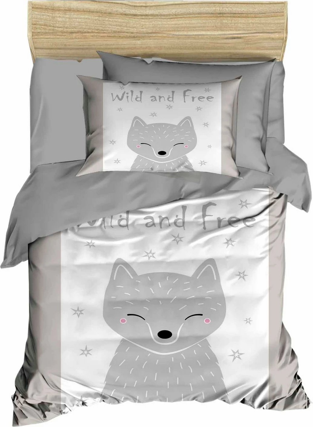 Set mbulesë për krevat fëmijësh L'essentiel, PH1100, gri dhe bardhë