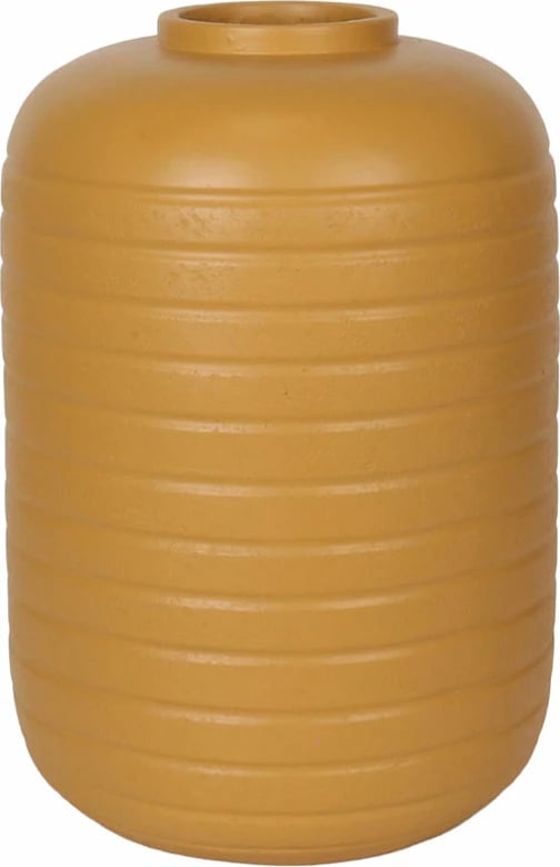 Vazo FIORA, qeramike, ngjyrë mustard, 30x30x43cm