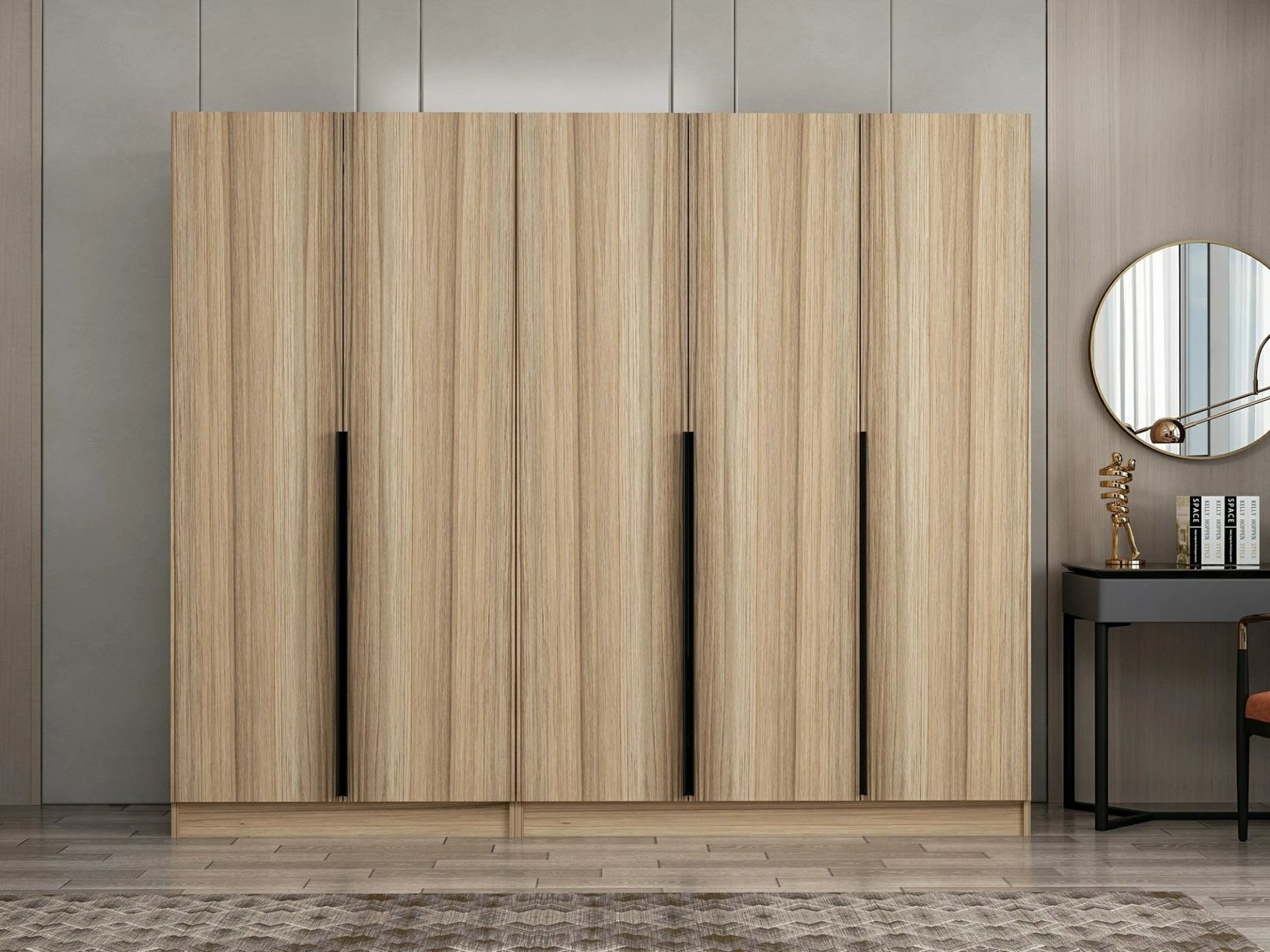 Dollap Hanah Home, Kale Plus - 7795, ngjyrë lisi