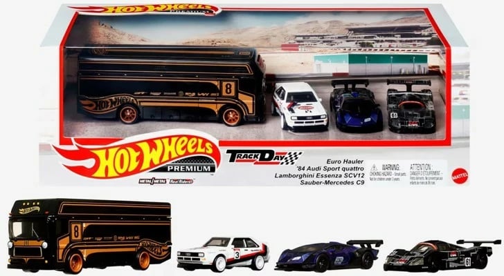 Set vetura lodër Hot Wheels Premium GMH39, 4 copë