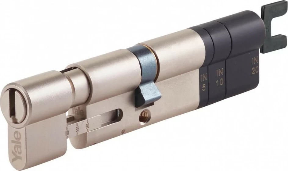 Cilindër bravë YALE HOME Adjustable Linus Cylinder, i rregullueshëm, me 2 çelësa, Argjend