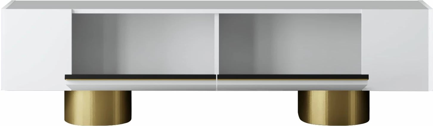 Komodë TV Hanah Home, Bohem, e bardhë dhe ari