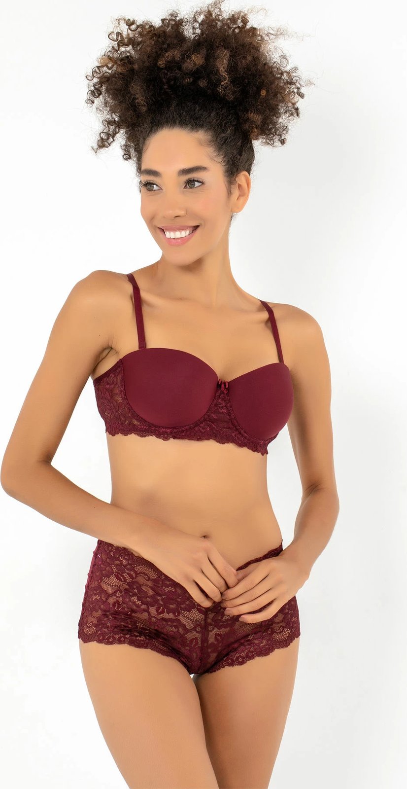 Set reçipete me brekë Jumeon, ngjyrë e kuqe e errët, 148-007045