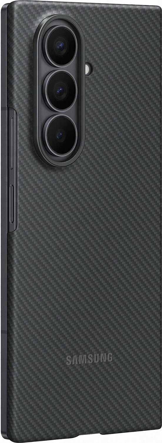 Mbështjellës Samsung Carbon Shield për Galaxy Fold7, silikon, i zi