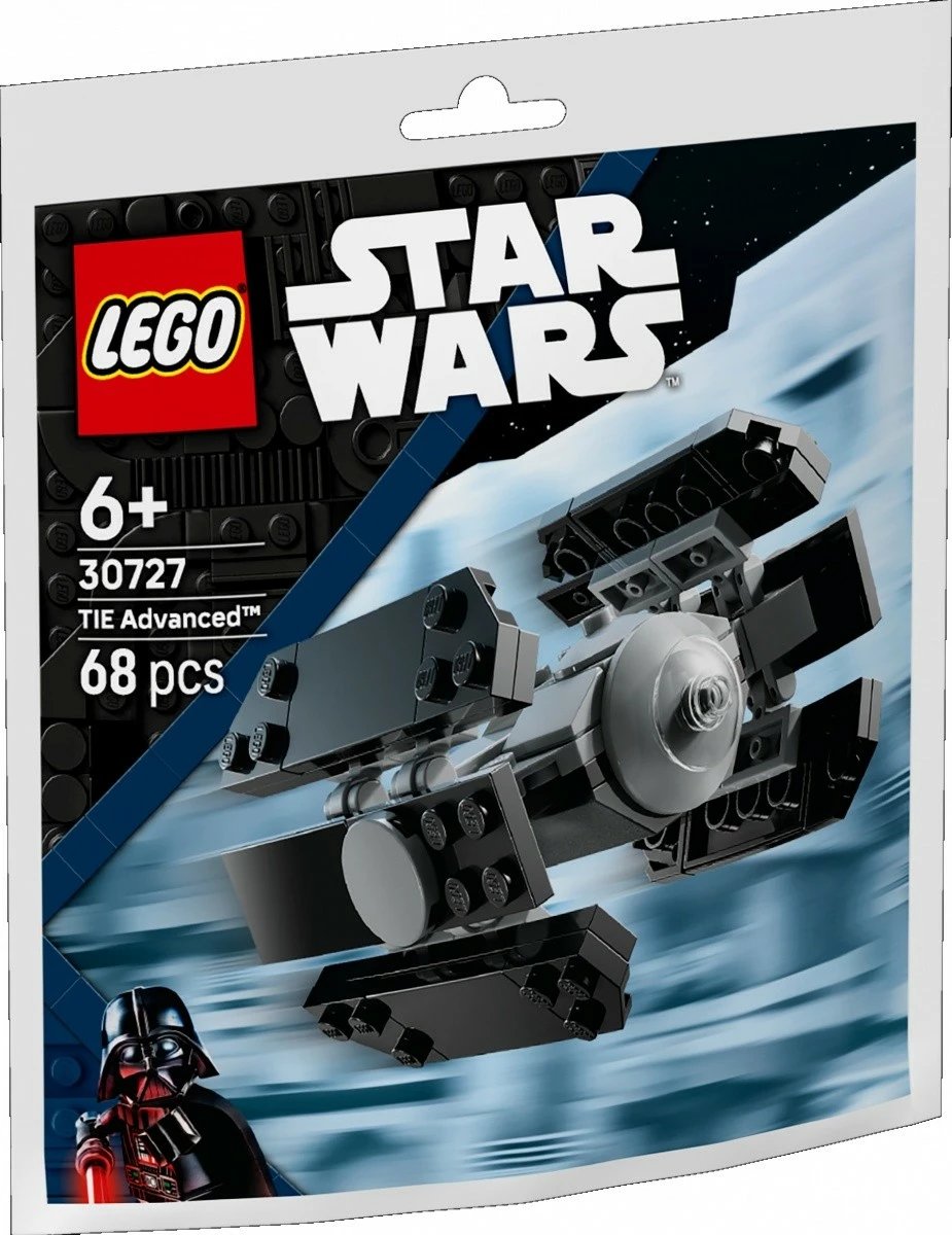 Set blloqesh LEGO Star Wars 30727 TIE Advanced, 68 pjesë, 6+