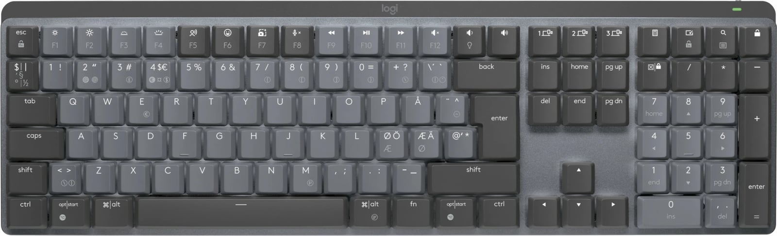 Tastierë mekanike wireless Logitech MX Mechanical, me ndriçim