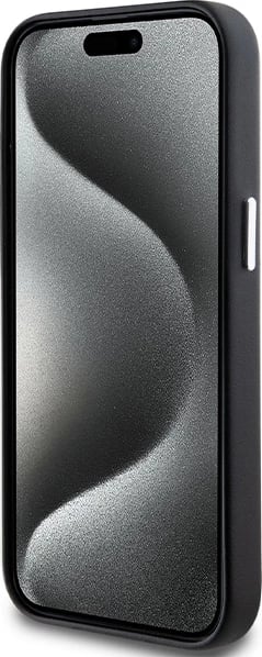Mbështjellës BMW Signature Wrapped Metal MagSafe për iPhone 15 Plus / 14 Plus, i zi