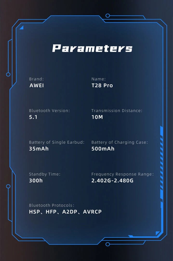 Kufje Me Bluetooth AWEI T28Pro (Gjelbërt)