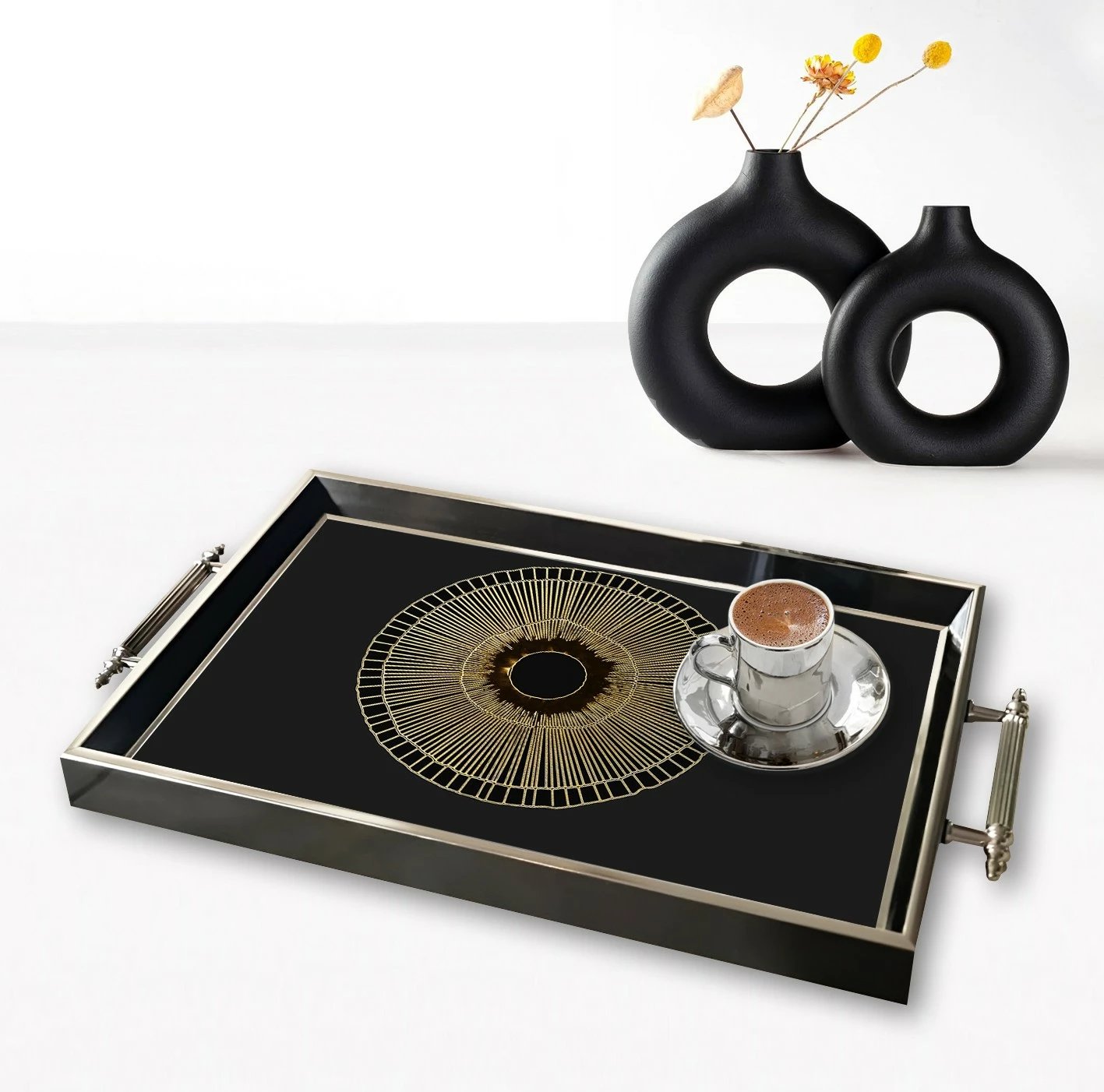 Tabaka qelqi Aberto Design, shumëngjyrëshe, TPG9878, 50x29x3.5 cm