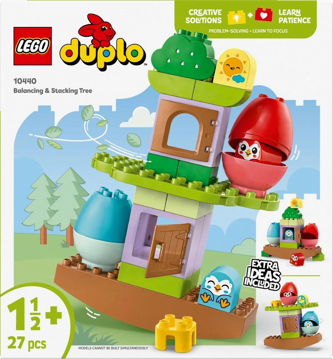 Set lodrash LEGO DUPLO 10440 Balancing Tree, 27 pjesë, shumëngjyrëshe
