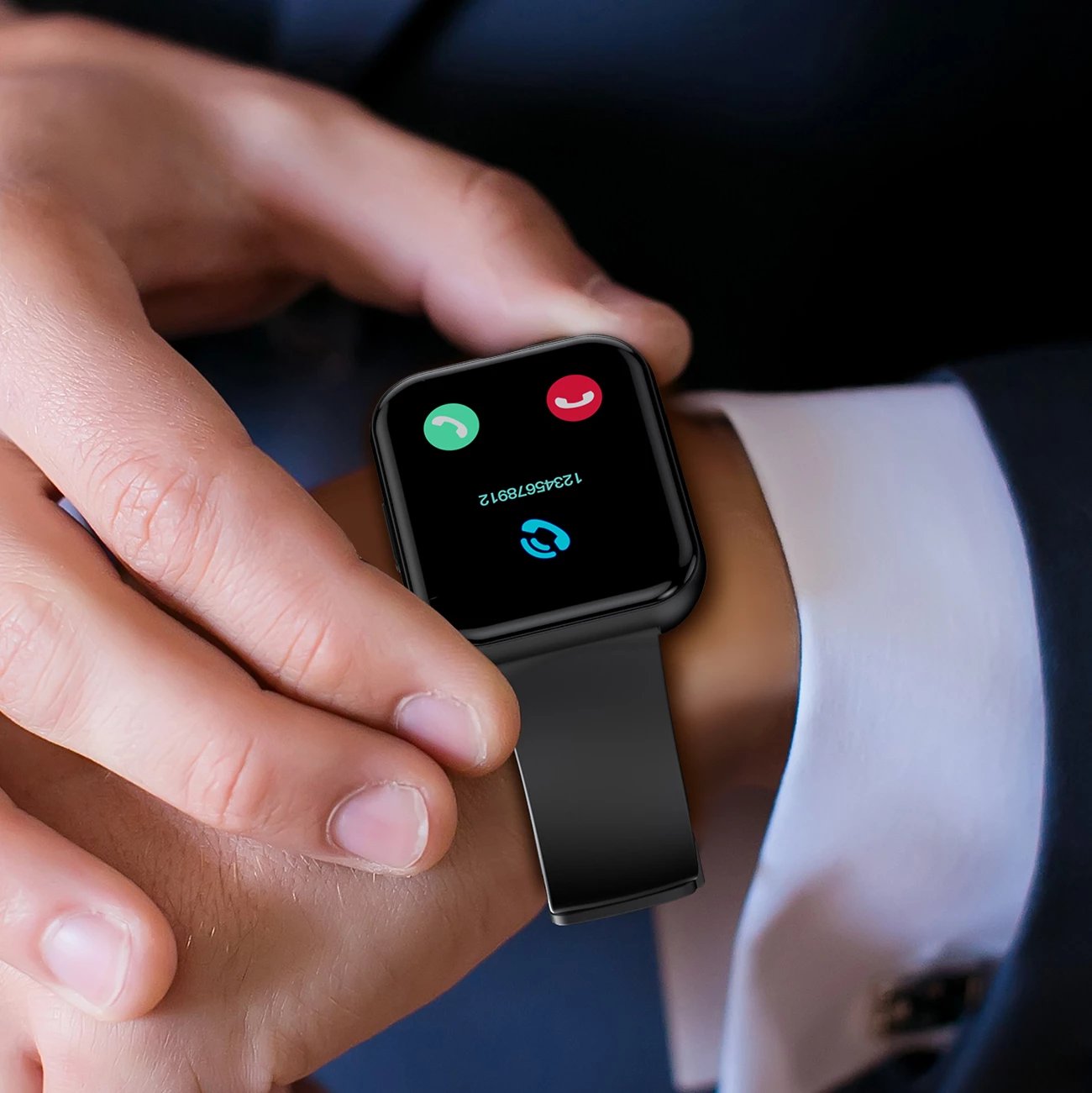 Smartwatch Choetech WT001, 1.91", IP67, Bluetooth 5.0, 300 mAh, e zezë